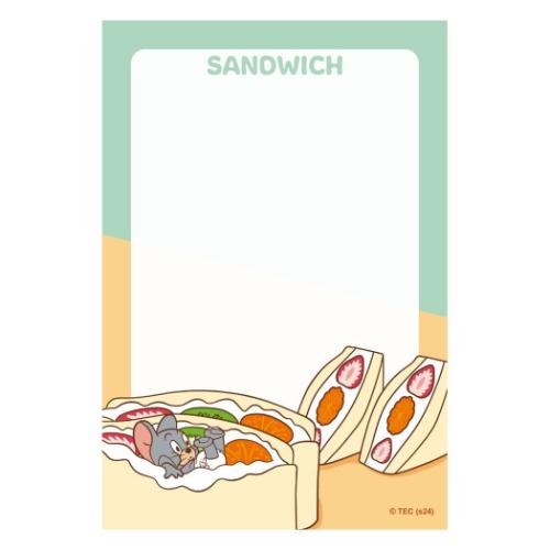 トムとジェリー メモ帳 パタパタメモ EAT，EAT，EAT ワーナーブラザース キャラクター グッズ メール便可