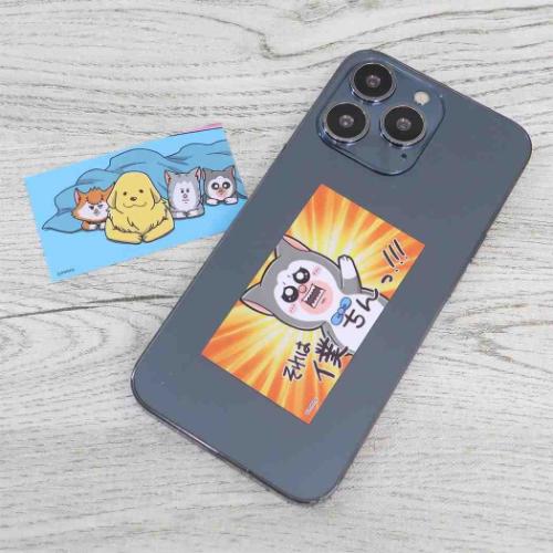 まめきちまめこ ダイカットシール ステッカー 2枚セット E DECOシール グッズ メール便可