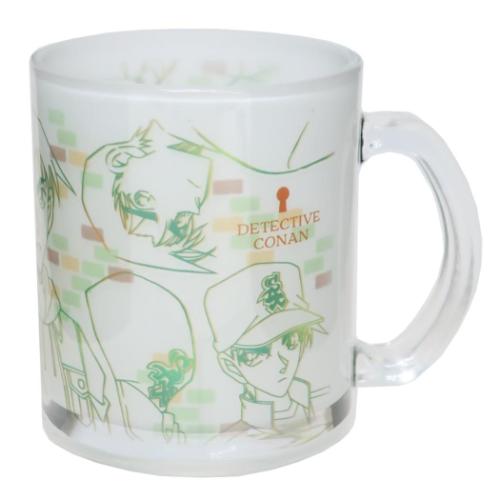名探偵コナン マグカップ ガラスマグカップ ラインアート 平次 少年サンデー アニメキャラクター グッズ
