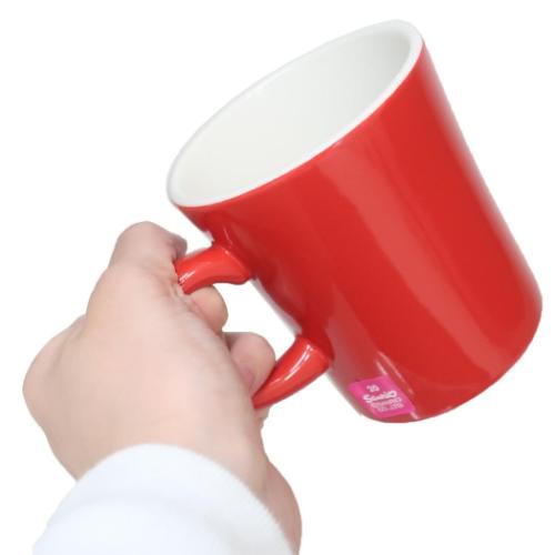 ハローキティ マグカップ 磁器製マグ キティはいつもキミのそばに レッド サンリオ キャラクター グッズ