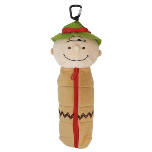 スヌーピー ペンケース ペンポーチ 寝袋 チャーリーブラウン ピーナッツ キャラクター グッズ