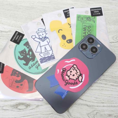 オサムグッズ ダイカットシール キャラクターステッカー スマイル Osamu Goods キャラクター グッズ メール便可