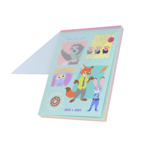 ズートピア メモ帳 メモＡ６ HD 2D ディズニー キャラクター グッズ メール便可