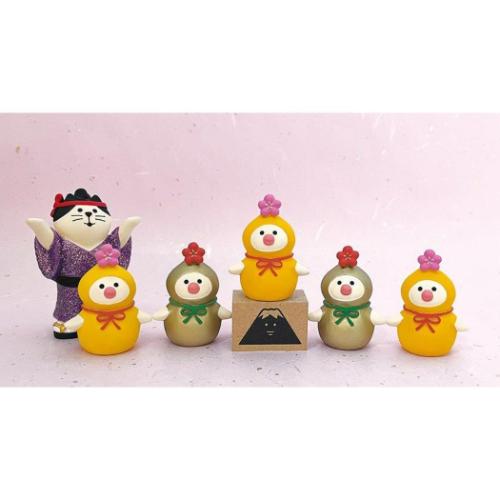 concombre 福寄せカーニバル マスコット ひょうたん文鳥 インテリア グッズ