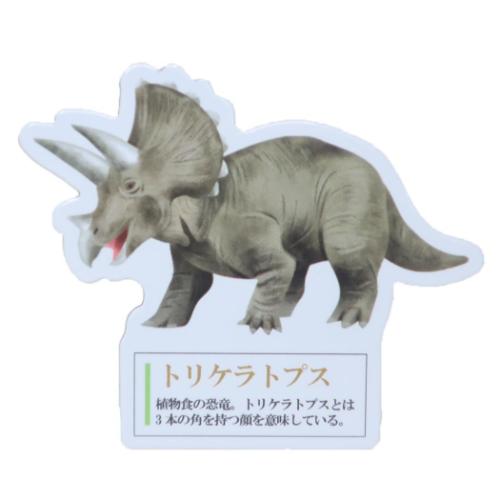 マグネット 大人の図鑑マグネット トリケラトプス おもしろ雑貨 グッズ メール便可