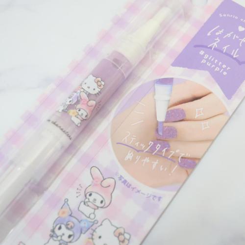 ハローキティ マイメロディ クロミ ピールオフネイルアート はがせるペンシルネイル サンリオ キャラクター グッズ メール便可