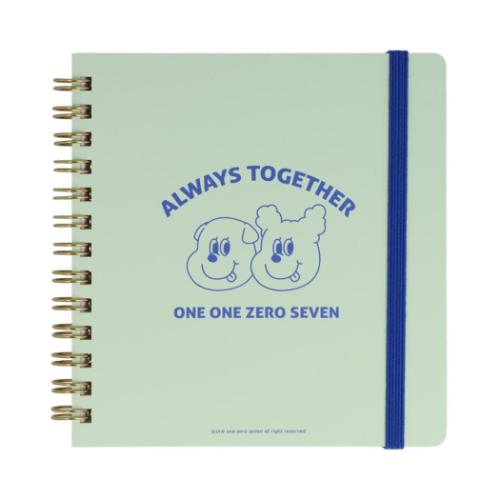 1107 イルイルゴンチル 方眼ノート スクエアリングノート A キャラクター グッズ メール便可