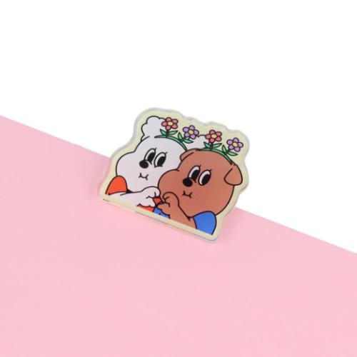 1107 イルイルゴンチル クリップ アクリルクリップ C キャラクター グッズ メール便可