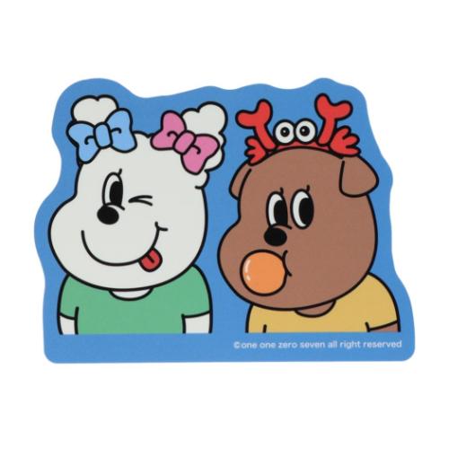 1107 イルイルゴンチル ビッグシール ダイカットステッカー E キャラクター グッズ メール便可