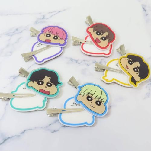 TOMORROW X TOGETHER クレヨンしんちゃん ヘアアクセ 前髪クリップ 2個セット HUENINGKAI キャラクター グッズ メール便可