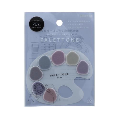 パレットーン シール 絵の具パレット風シール アンティークフラワー おしゃれ グッズ メール便可