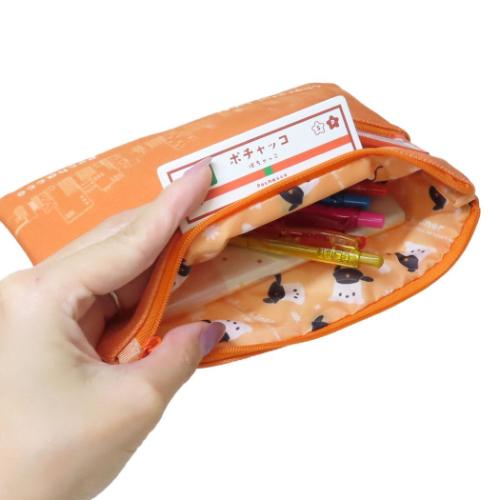 ポチャッコ フラットポーチ 箱庭ポーチ キャラフルライナー サンリオ キャラクター グッズ メール便可