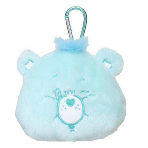 ケアベア ミニポーチ カラビナ付きぬいぐるみファスナーポーチ ウィッシュべア CareBears キャラクター グッズ