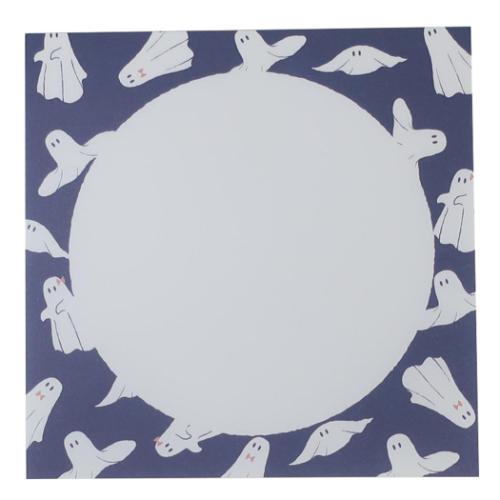 真夜中の雑貨店 メモ帳 メモパッド スクエア オバケ 伝言 電話メモ 事務用品 グッズ メール便可