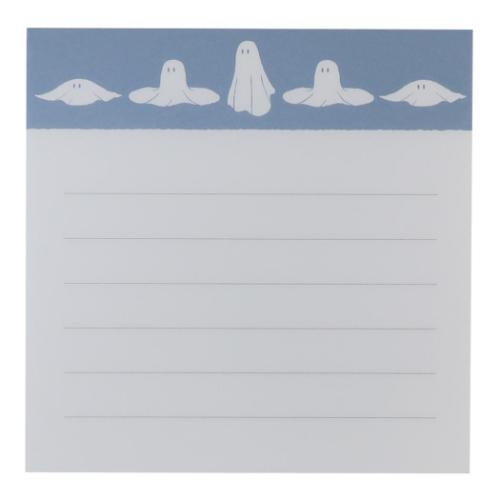 真夜中の雑貨店 メモ帳 メモパッド スクエア オバケ 伝言 電話メモ 事務用品 グッズ メール便可