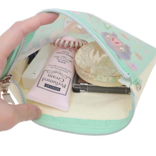 ポケットモンスター コスメポーチ フラットポーチ チラシ フラワー ポケモン キャラクター グッズ メール便可