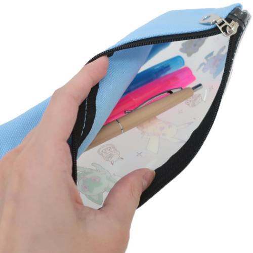 ポケットモンスター コスメポーチ スリムポーチ BLUE フラワー ポケモン キャラクター グッズ メール便可