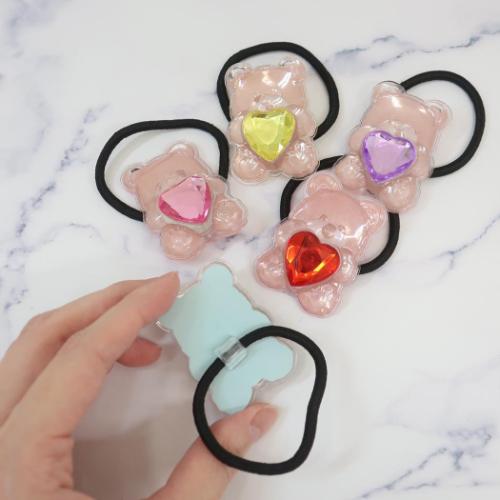 ヘアアクセ 推しベアヘアゴム かわいい グッズ メール便可
