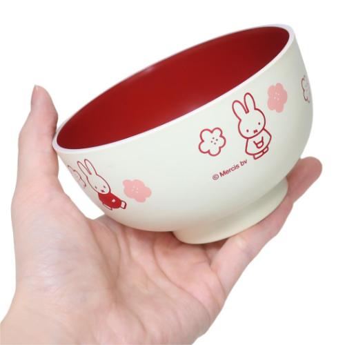ミッフィー お椀 塗汁椀 ほのか 花 ディックブルーナ 絵本キャラクター グッズ