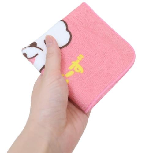 ワンワンワールド ミニタオル プリントミニハンカチ ぺきにーず いぬ かわいい グッズ メール便可