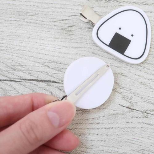 おにうめ ヘアアクセ アクリルヘアクリップ 1 キャラクター グッズ メール便可