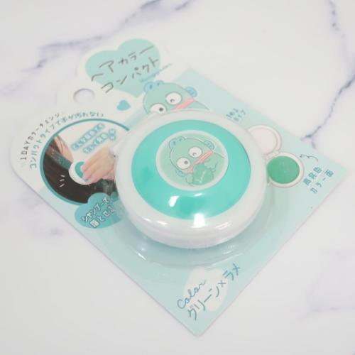 ハンギョドン ヘアカラー用品 ヘアカラーコンパクト グリーンxラメ サンリオ キャラクター グッズ メール便可