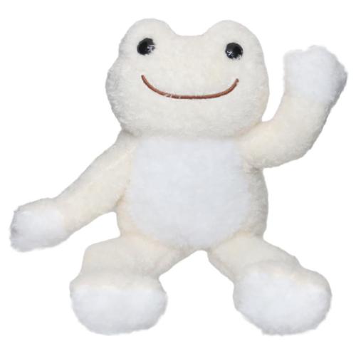 かえるのピクルス ぬいぐるみ ビーンドール にじいろピクルス ポージング わたげ キャラクター グッズ