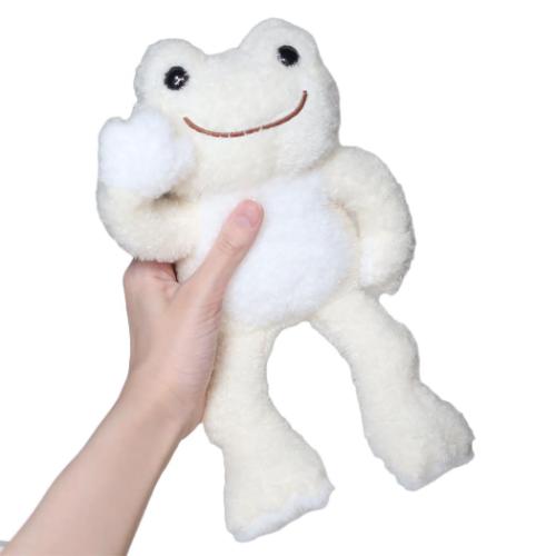 かえるのピクルス ぬいぐるみ ビーンドール にじいろピクルス ポージング わたげ キャラクター グッズ