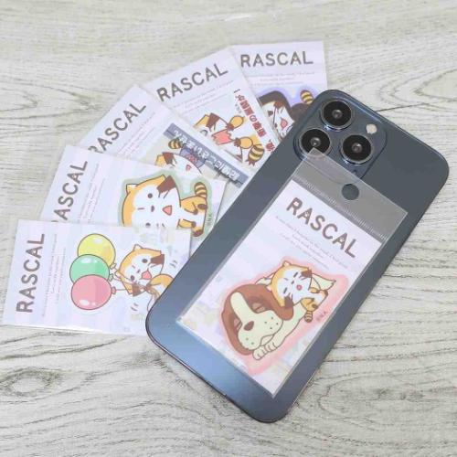 あらいぐまラスカル ダイカットシール ダイカットミニステッカー 衝撃の展開 世界名作劇場 キャラクター グッズ