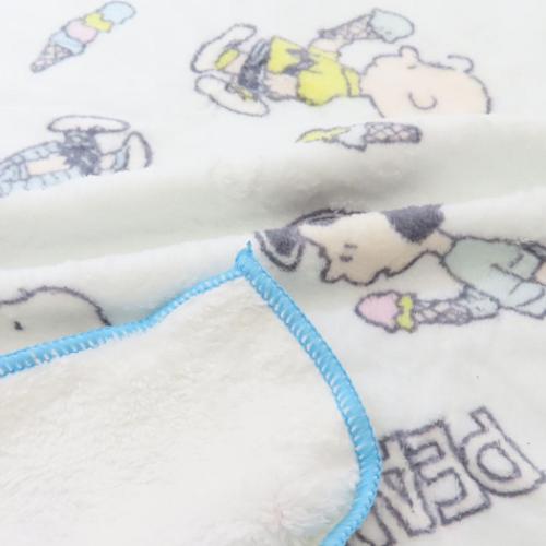 スヌーピー 速乾フェイスタオル クイックドライフェイスタオル ロングタオル アイスクリーム ピーナッツ キャラクター グッズ