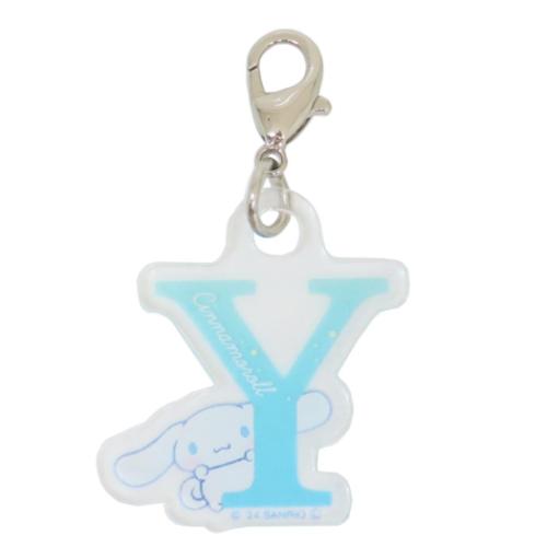 シナモロール ファスナーマスコット ミニっとイニシャルチャーム Y サンリオ キャラクター グッズ メール便可