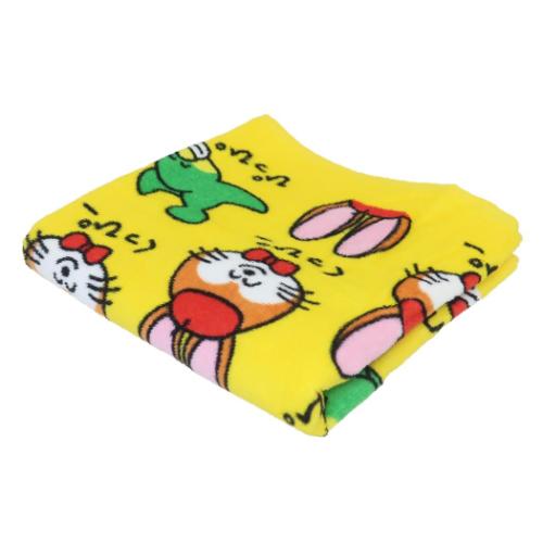 クッピーラムネｘおえかきさん フェイスタオル TOWEL ロングタオル くっぴーさん キャラクター グッズ メール便可