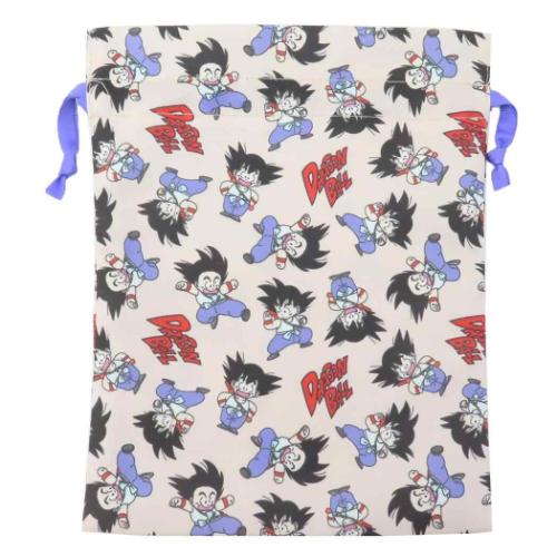 ドラゴンボール 巾着袋 トラベル巾着 孫悟空総柄 アニメキャラクター グッズ メール便可