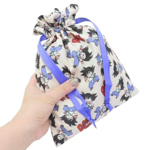 ドラゴンボール 巾着袋 トラベル巾着 孫悟空総柄 アニメキャラクター グッズ メール便可