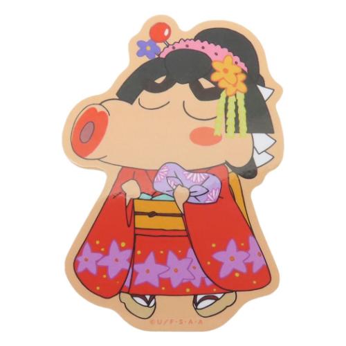 クレヨンしんちゃん ダイカットシール キャラステ キャラクターステッカー KYOTO 着物 アニメキャラクター グッズ メール便可