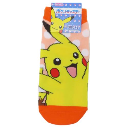 ポケットモンスター 小学生用靴下 キャラックス ジュニアソックス ピカチュウ ドット ポケモン キャラクター グッズ メール便可