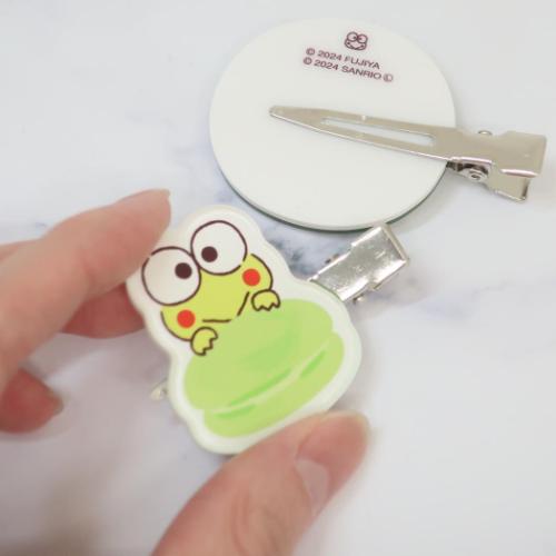 けろけろけろっぴ ヘアアクセ ヘアクリップ 2個セット マカロン サンリオ キャラクター グッズ メール便可