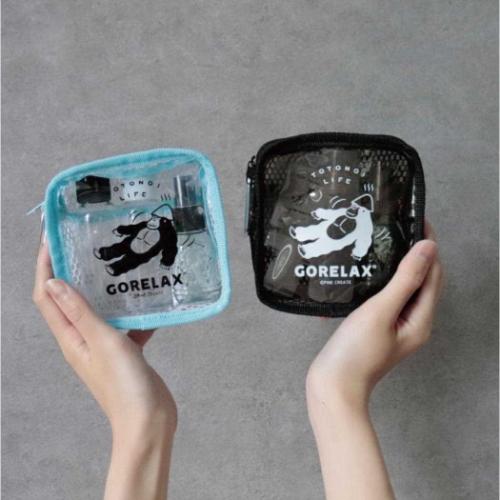 ごリラックス クリアポーチ サ活ポーチ かわいい グッズ メール便可