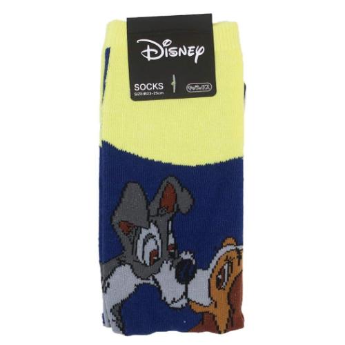 わんわん物語 女性用靴下 レディースハイソックス キス ディズニー キャラクター グッズ メール便可