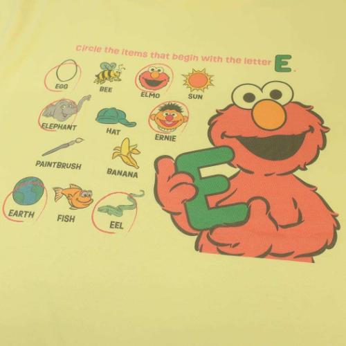 セサミストリート Tシャツ T-SHIRTS アルファベット Lサイズ XLサイズ キャラクター グッズ メール便可