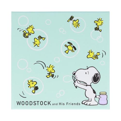 ウッドストック&スヌーピー メモ帳 箱入りメモ グリーン ピーナッツ キャラクター グッズ メール便可