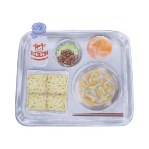 付箋 給食ふせん 木曜日 みそラーメン 面白 おもしろ文具 グッズ メール便可