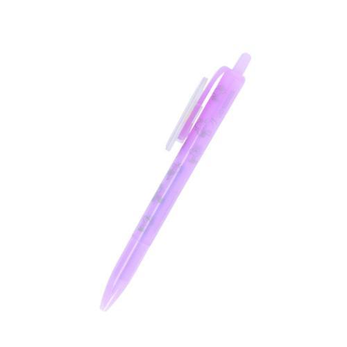 ウッドストック&スヌーピー ボールペン プレート付ボールペン ボール径0.5mm バイオレット ピーナッツ キャラクター グッズ メール便可