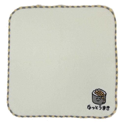 おえかきさん ミニタオル MINI TOWEL ハンカチタオル なっとうまきさん 汗拭きタオル グッズ メール便可