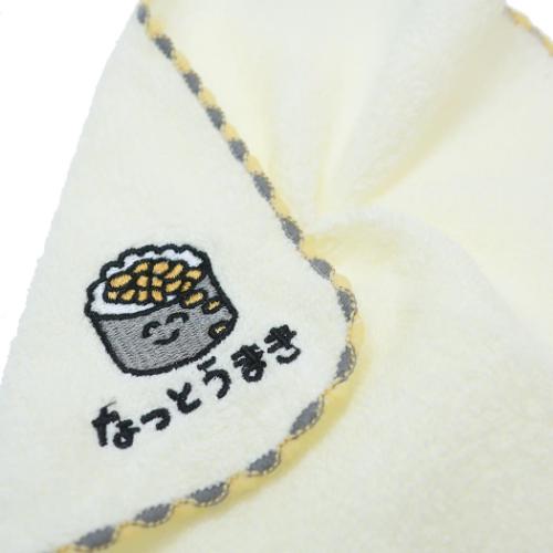 おえかきさん ミニタオル MINI TOWEL ハンカチタオル なっとうまきさん 汗拭きタオル グッズ メール便可