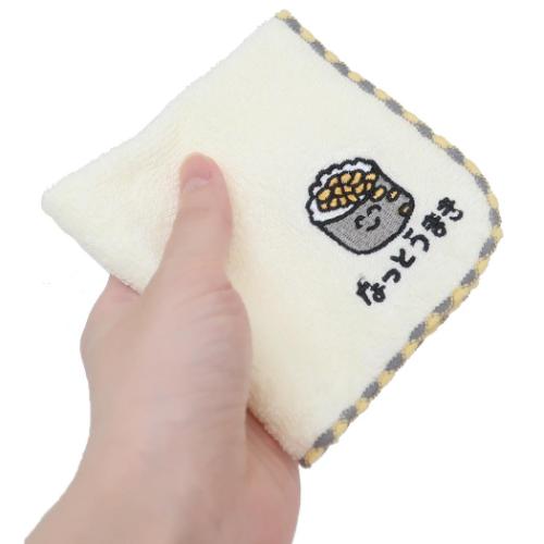 おえかきさん ミニタオル MINI TOWEL ハンカチタオル なっとうまきさん 汗拭きタオル グッズ メール便可