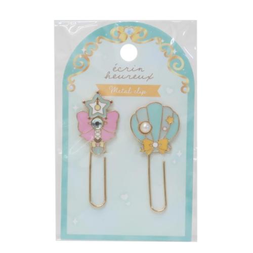 ECRIN HEUREUX エクランウルー クリップ ストーン付クリップ シェル かわいい グッズ メール便可