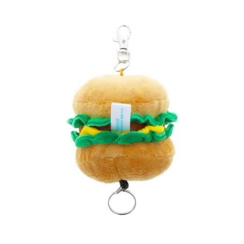 パンダのおさじ キーリング リール付ぬいぐるみキーホルダー パンダのおさじとフライパンダ Ｂ 絵本キャラクター グッズ