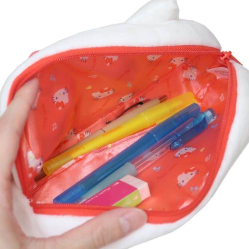 ハローキティ ペンケース ぬいぐるみフェイスペンポーチ サンリオ キャラクター グッズ
