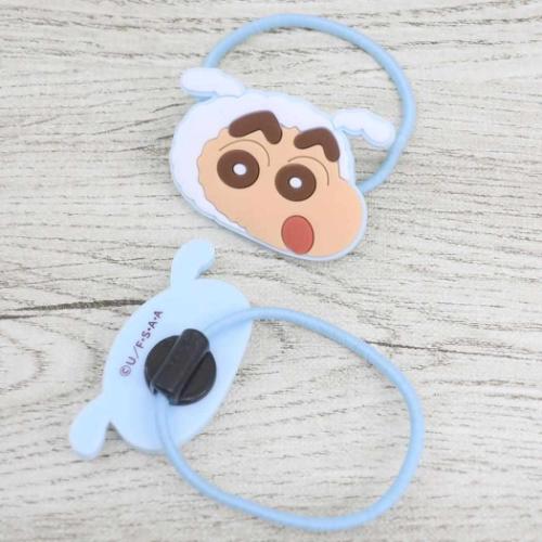 クレヨンしんちゃん へアアクセ ヘアゴム2P ブルー アニメキャラクター グッズ メール便可